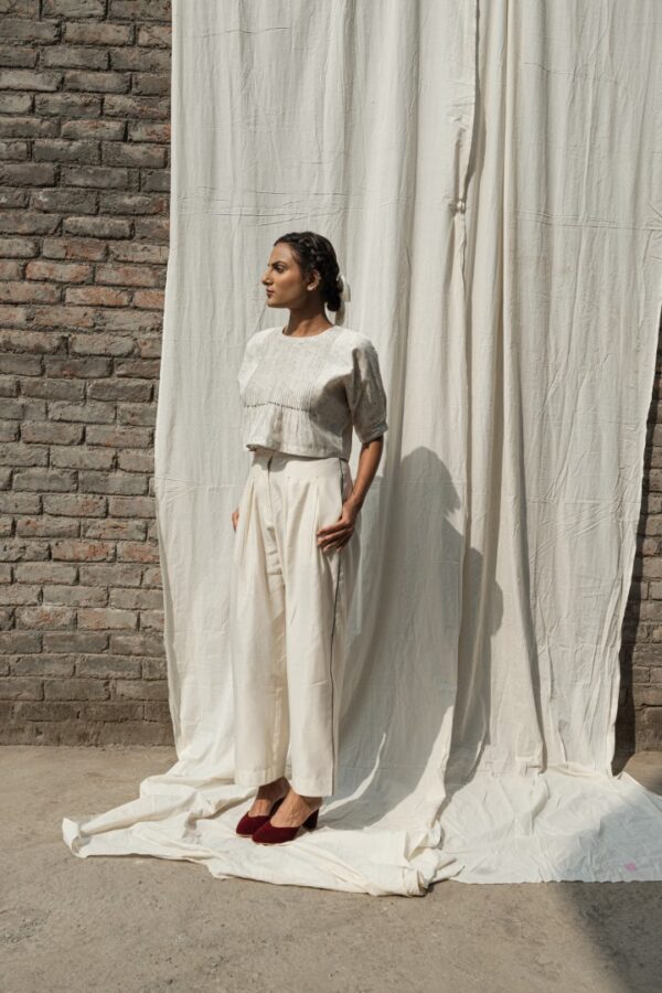 Olearia Pin Tuck Blouse - Image 4