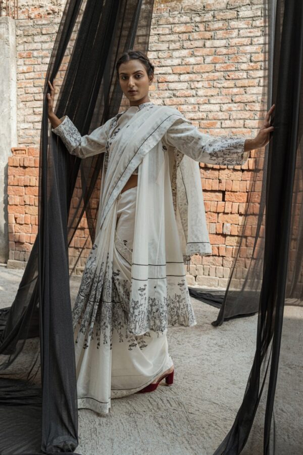Ivy Chanderi Saree - Image 5