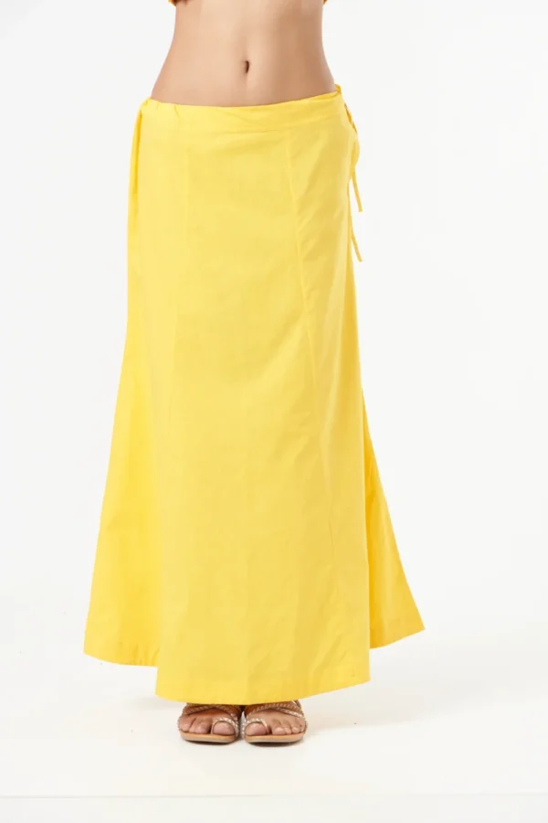 YELLOW OMBRE SAREE + PETICOT