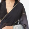 BLACK OMBRE SAREE + PETICOT