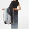 BLACK OMBRE SAREE + PETICOT