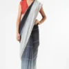 BLACK OMBRE SAREE + PETICOT
