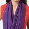 PURPLE SAREE WITH CRYSTAL DROPS + PETICOT