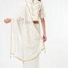 IVORY WHITE SAREE + PETICOT