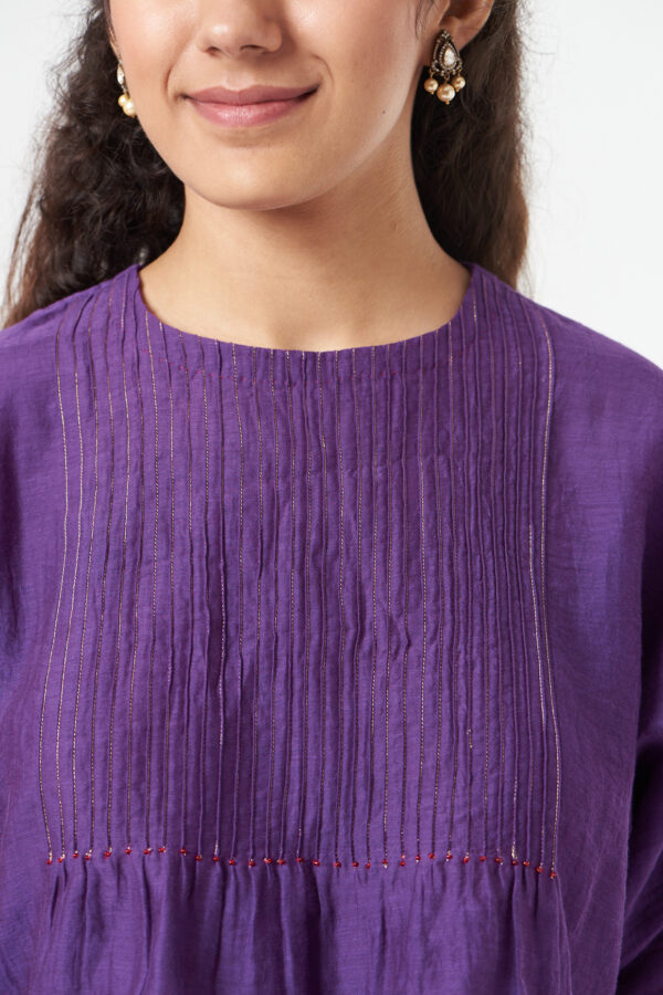 PIN TUCK BLOUSE