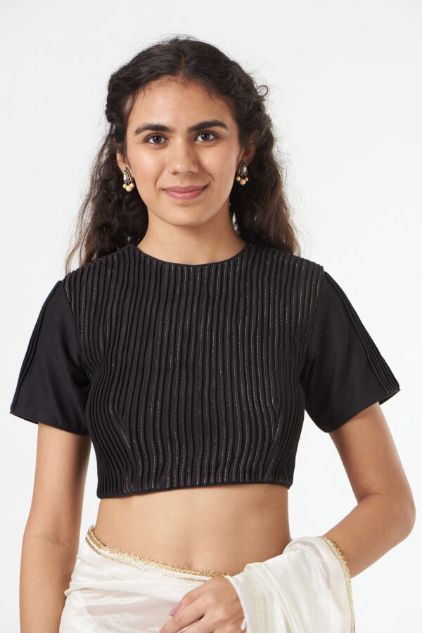 CORDED BLOUSE WITH SLEEVES