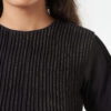 CORDED BLOUSE WITH SLEEVES