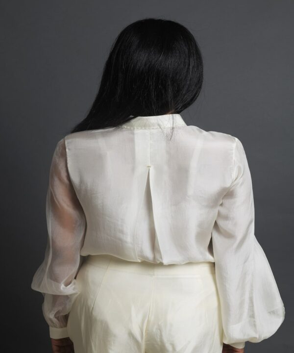 EMBRACE BUTTONED SLEEVE BLOUSE