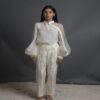 EMBRACE BUTTONED SLEEVE BLOUSE