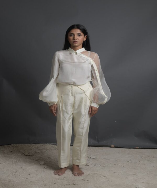 EMBRACE BUTTONED SLEEVE BLOUSE