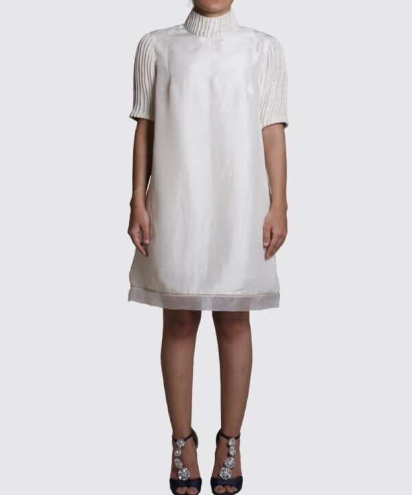 EMPOWER CORDED HIGH NECK DRESS