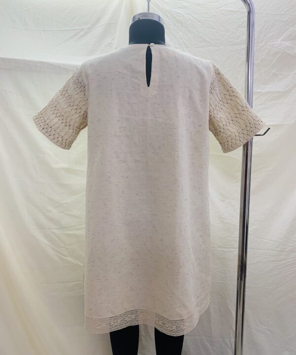 PIN TUCK SLEEVE DRESS