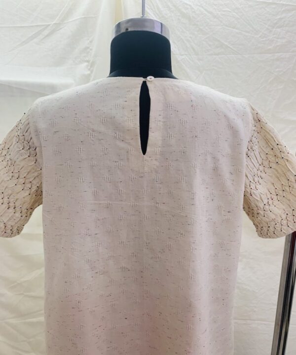 PIN TUCK SLEEVE DRESS