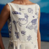 Pema knife pleat dress
