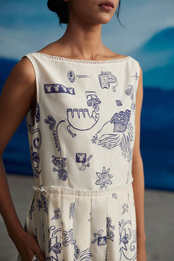 Pema knife pleat dress