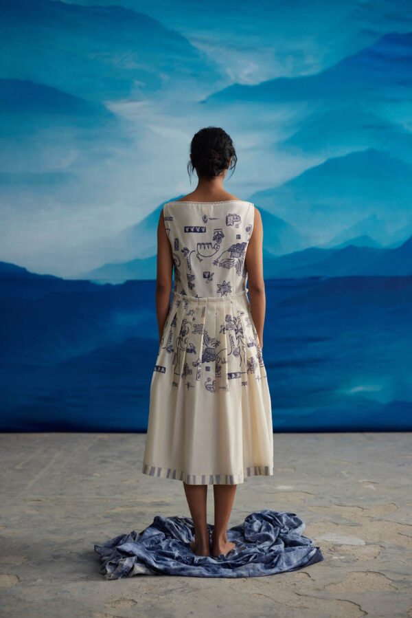 Pema knife pleat dress