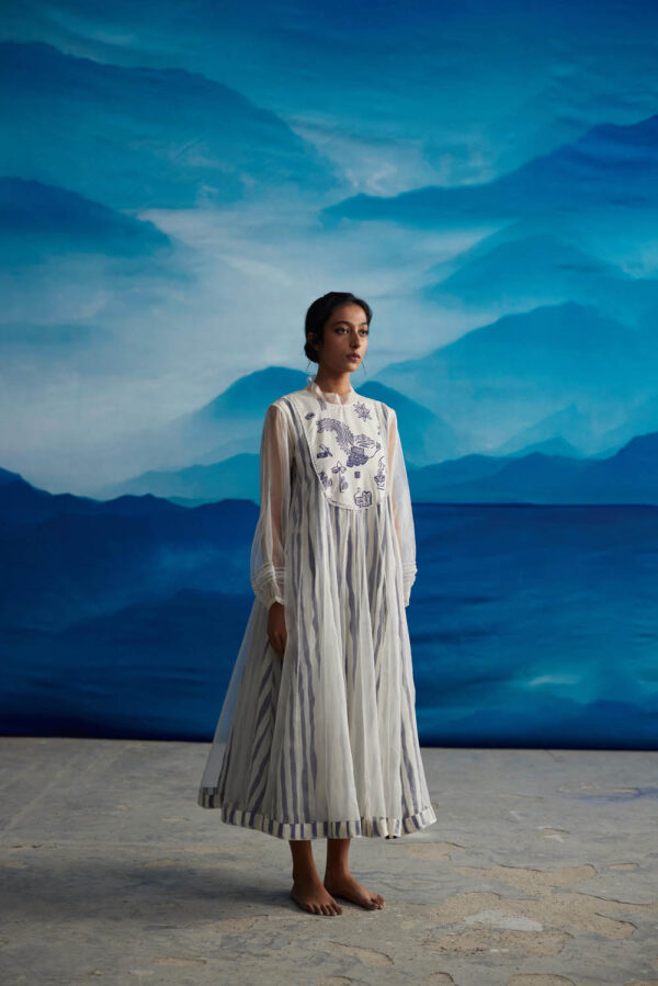 Blazing Yoke Dress
