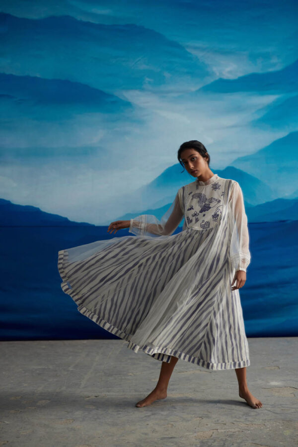 Blazing Yoke Dress