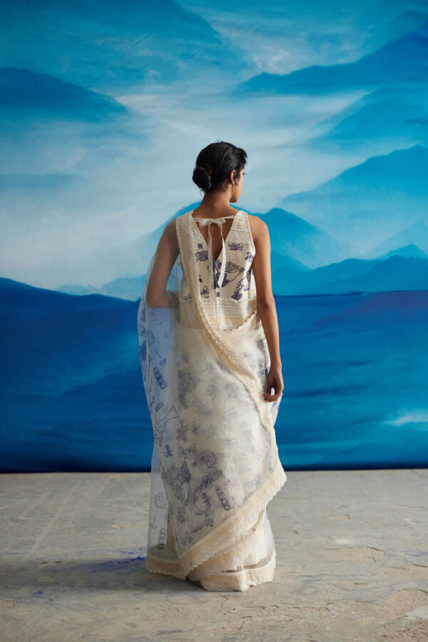 Ambrosia Organza Saree With Peticot